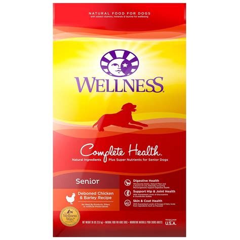 Wellness Complete Health Natural Senior Health Recipe Dry Dog Food 30