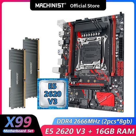 Machinist X99 Motherboard Set Kit And Intel Xeon E5 2620 V3 Cpu And