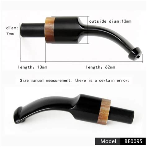 New Bent Diy Acrylic Black Tobacco Pipe Stems For Healthy Smoking Buy