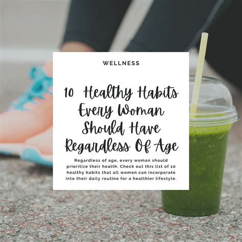 10 Healthy Habits Every Woman Should Have Regardless Of Ag Riyah Speaks