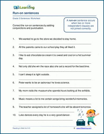 35 Sentence Fragments And Run Ons Worksheet - combining like terms
