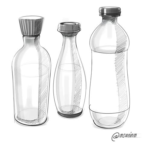 Bottle Design Design Sketch Bottle Drawing Industrial Design Sketch