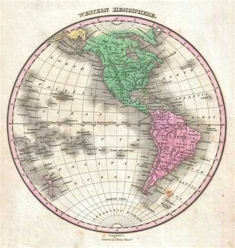 Map Of The Western Hemisphere North America South