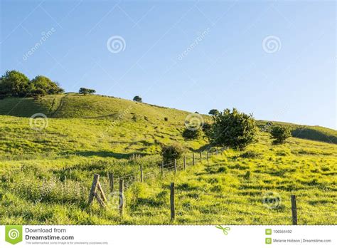 Green Hills And Blue Sky Stock Photo Image Of Blue 106564492