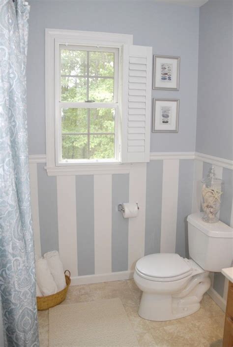 10 Beautiful Half Bathroom Ideas For Your Home Striped Bathroom