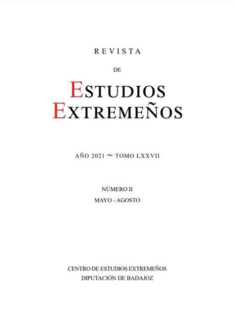 La Revista de Estudios Extremeños presenta un nuevo ejemplar