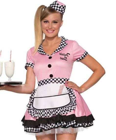 1950 s soda pop waitress women s costume women s 1950 s costume