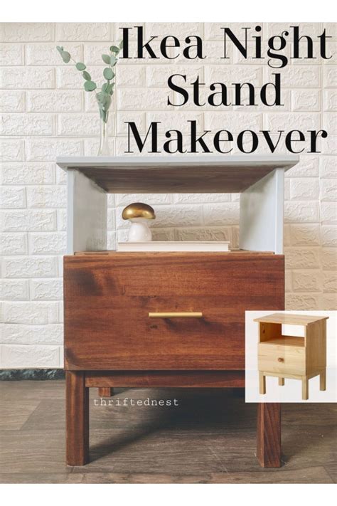 Tall nightstands with drawers *see offer details. An Ikea #nightstand makeover using theTarva nightstand ...
