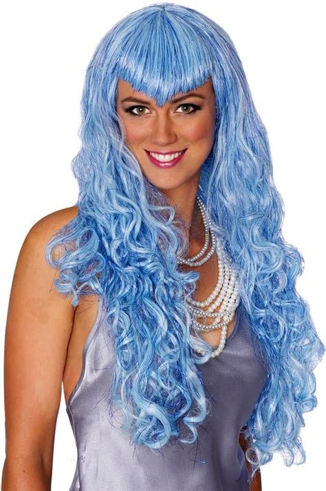 Blue Wig For Mermaid Costume Scostumes