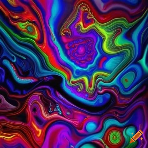 Abstract Image With Psychedelic Colors On Craiyon