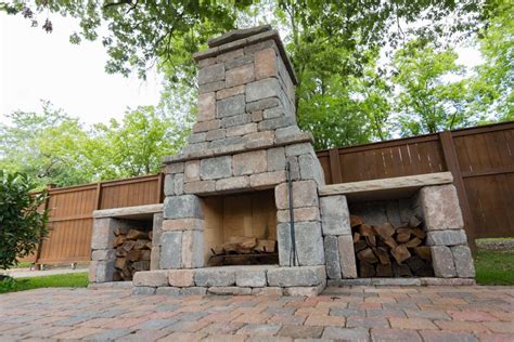 Make your campfire magical with a. DIY outdoor Fremont fireplace kit makes hardscaping simple ...