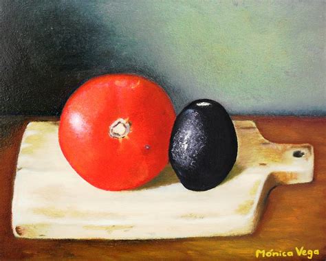 Spanish Still Life Painting By Monica De Maligec