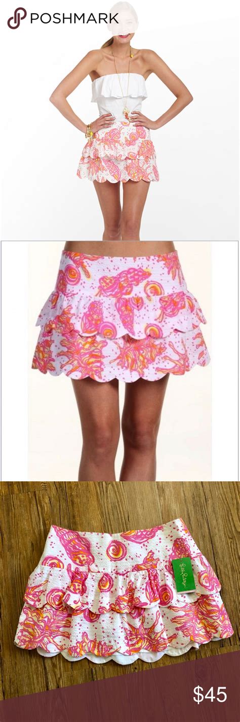NWT Lilly Pulitzer Cuddy Skirt Conched Out XXS Cute Skirts Clothes