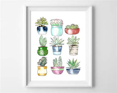 Read myfroggystuff.blogspot.com news digest here: Succulents Free Printable Art