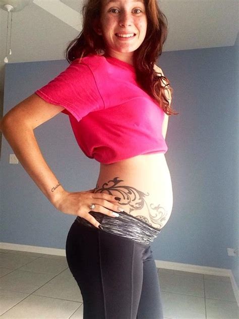Week Pregnant Belly Pictures Twins Pregnantbelly