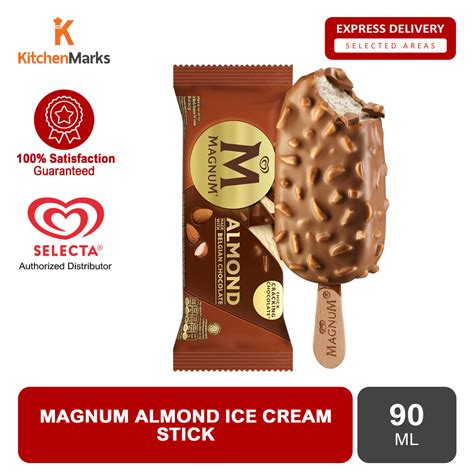 Magnum Almond Ice Cream Stick 90ml Express Delivery Lazada Ph