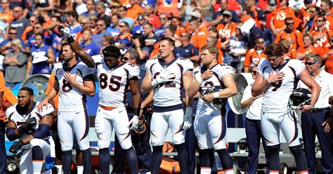 More Than 200 Nfl Players Sit Or Kneel During Anthem