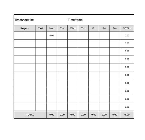 Best Templates Download Invoice Template Timesheet