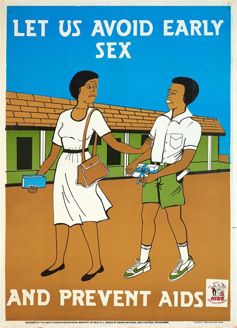 Vintage Poster Let Us Avoid Early Sex And Prevent Aids Galerie 1 2 3