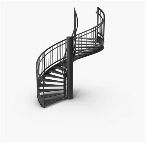Metal spiral staircase kits from stairways inc. Transparent Spiral Staircase Clipart - Black Spiral ...