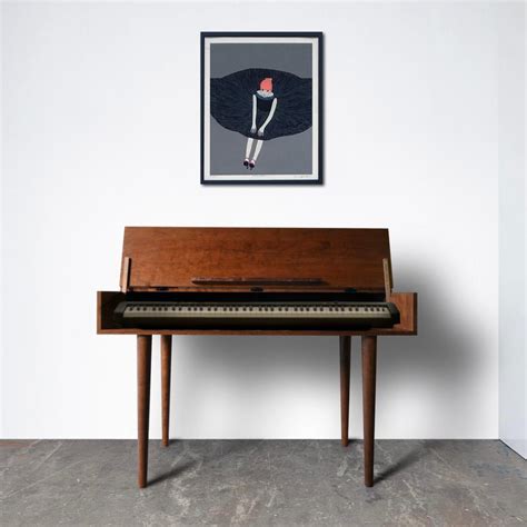 Solid Cherry Piano Keyboard Table Custom Stor New York Brooklyn
