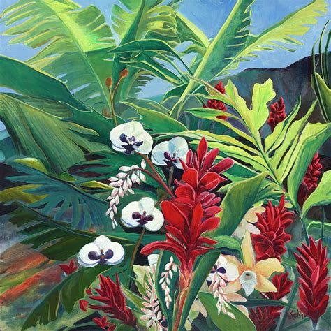 Tropical Ii Painting By Kathleen Keliher