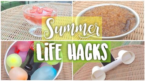10 Summer Life Hacks Diys You Need To Know Thecreampink Youtube