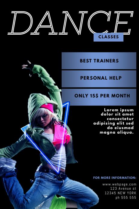 Dance Classes Flyer Template Postermywall