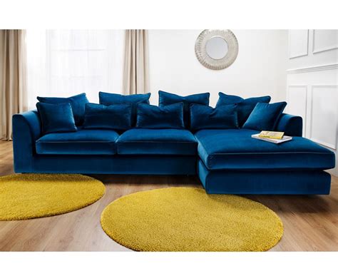 Boss Velvet Fabric Deep Corner Sofa Artofit