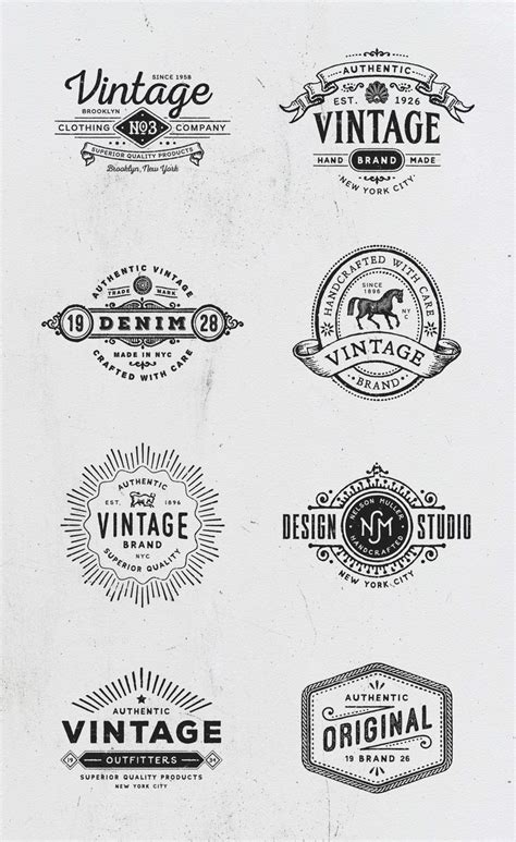 Vintage Logo Templates 18 Vintage Logo Templates Vintageretrologo