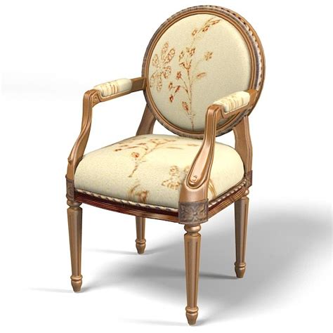 A classic interior design is based upon order, balance, and perfect harmony. classic dining chair 3d model