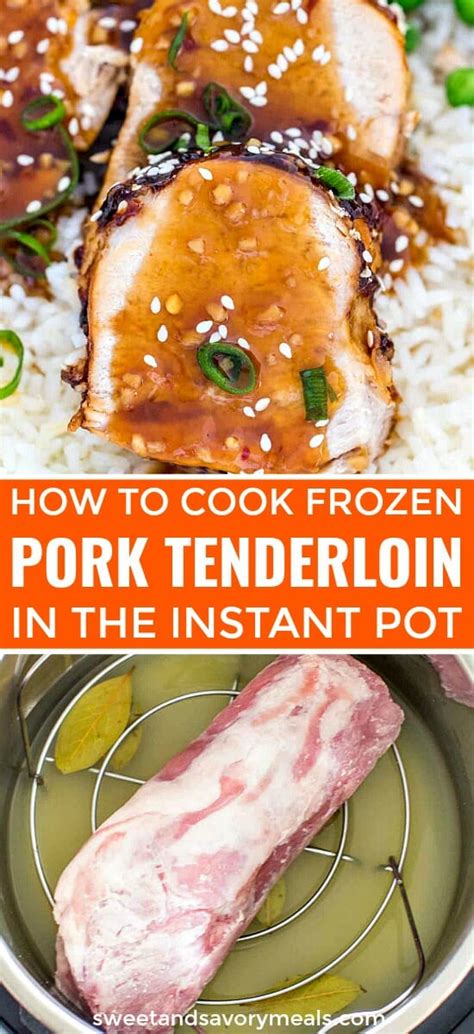 I love that this pork loin roast recipe is a in the cold winter months, it pairs beautifully with some warm, creamy mashed potatoes (you have to try these instant pot mashed potatoes). Frozen Instant Pot Pork Tenderloin VIDEO - Sweet and Savory Meals