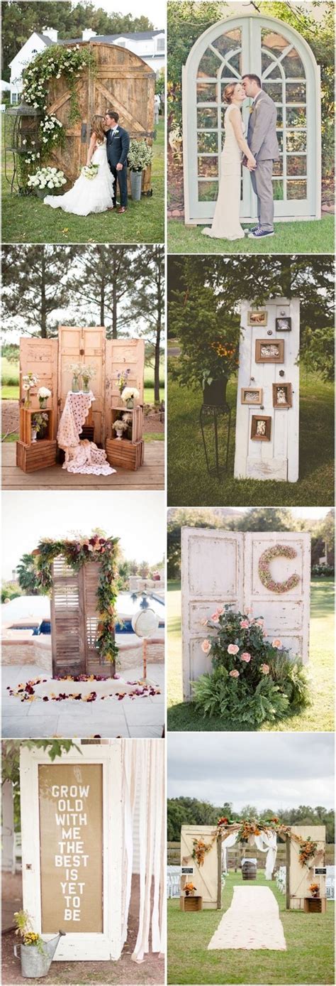 10 Rustic Old Door Wedding Decor Ideas If You Love Outdoor Country
