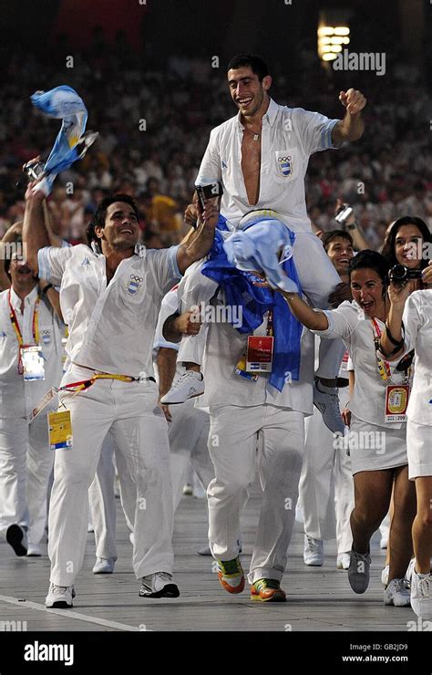 Olympics Beijing Olympic Games 2008 Opening Ceremony The Argentina Team During The 2008
