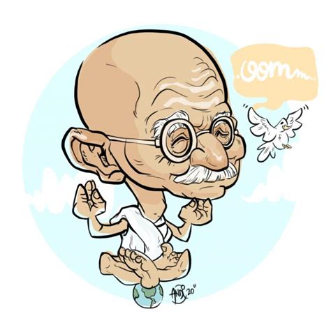 Mahatma Gandhi Cartoon Movement