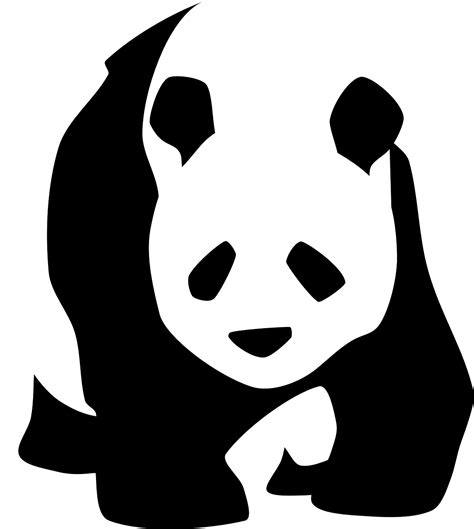 Panda À Pied Visage Noir Et · Images Vectorielles Gratuites Sur Pixabay