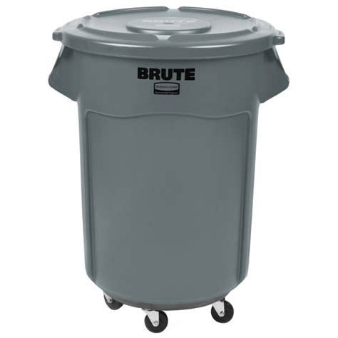 Rubbermaid Brute 55 Gallon Trash Can Lid And Dolly Kit