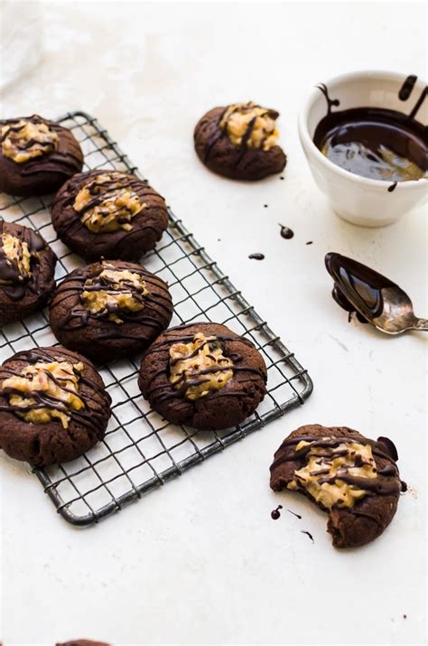 A chewy chocolate cookie topped with a german chocolate icing. German Chocolate Cookies | A Cookie Named Desire
