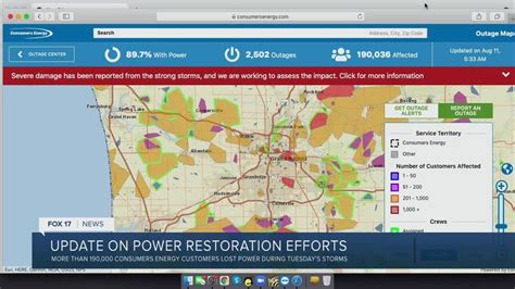 Consumers Energy Speaks With Us Live About Outages And Restoration