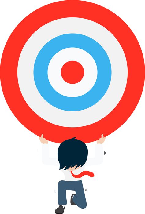 Salary Man bearing a giant target on his back alone 26849712 PNG