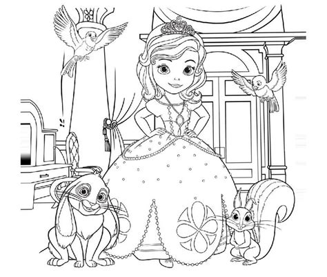 Beautiful Princess Sofia Coloring Pages To Print And Color