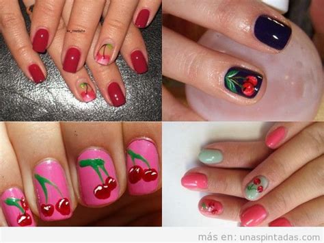 Antes y después de un tratamiento, tus uñas se merecen siempre tus. Uñas decoradas con cerezas: Bonitas, Sencillas y Elegantes ...