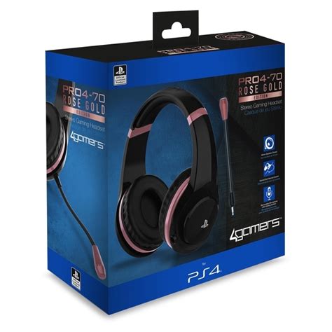 4gamers Pro4 70 Wired Stereo Gaming Headset Rose Gold Ps4 Buy Now