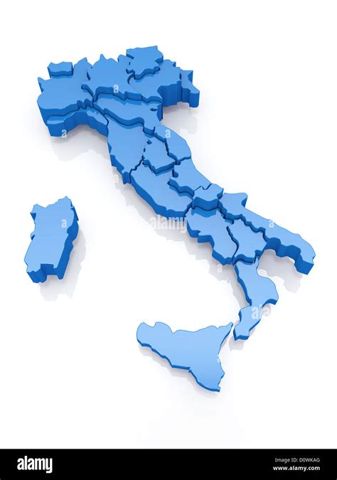 Cartina Dell Italia In Bianco