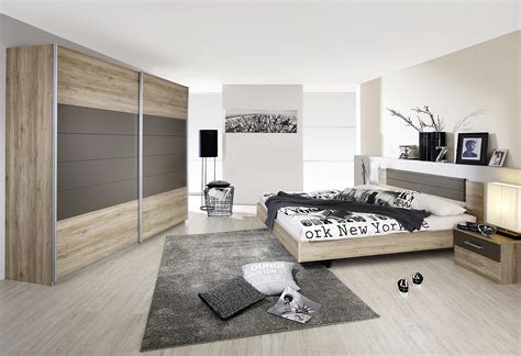 Schlafzimmer 3 rondino komplett set in sandeiche und weiß hochglanz inkl. Rauch PACK`S Schlafzimmer-Set (4-tlg.) grau Jetzt ...