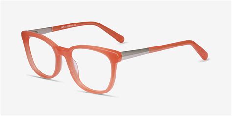 Kat Square Orange Glasses For Women Eyebuydirect