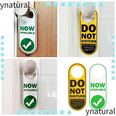 Ynatural Door Sign Please Do Not Disturb Double Sided Cleaning Label