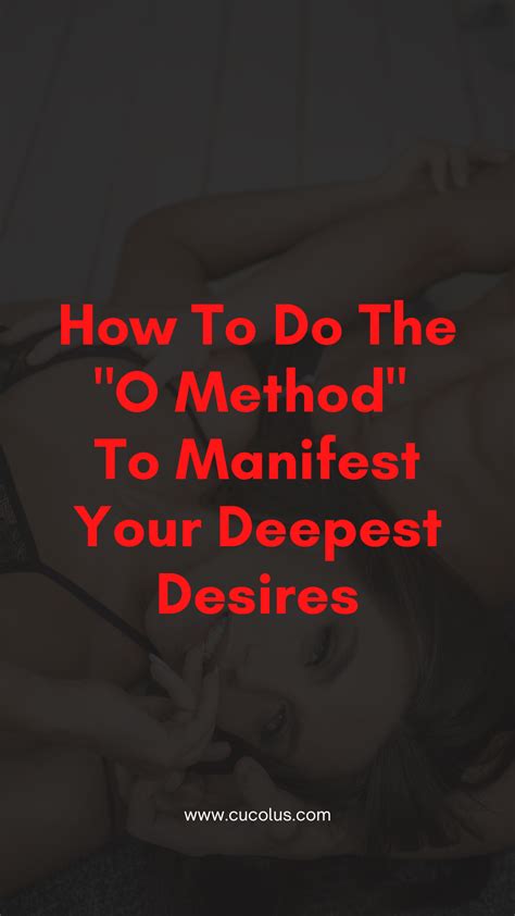 what is the o method manifestation and does it really work