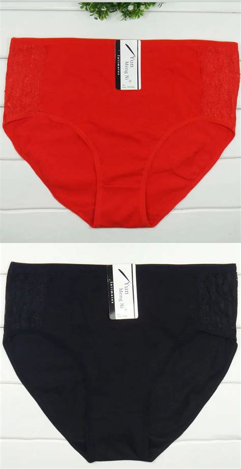 yun meng ni underwear sexy plus size briefs 2xl 3xl 4xl big panties for women buy plus size