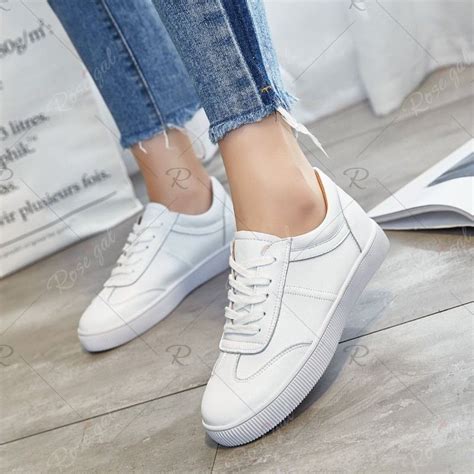 Canvas Shoeswhite Flat Sneakers Casual Shoes
